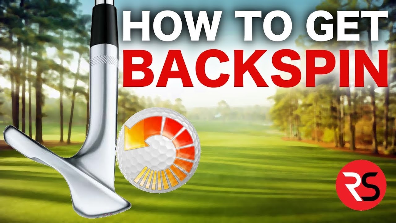 HOW TO HIT GOLF WEDGE SHOTS WITH BACKSPIN! Golf