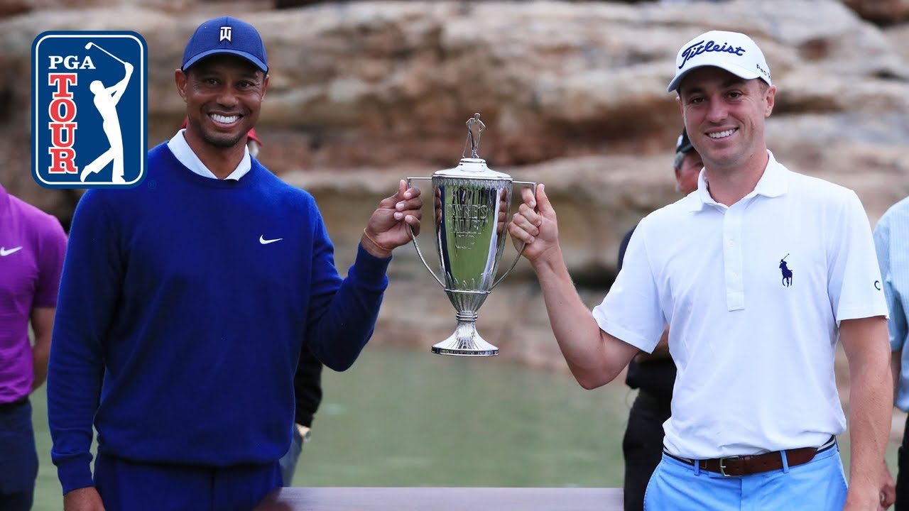 Tiger Woods and Justin Thomas winning highlights from Paynes Valley Cup