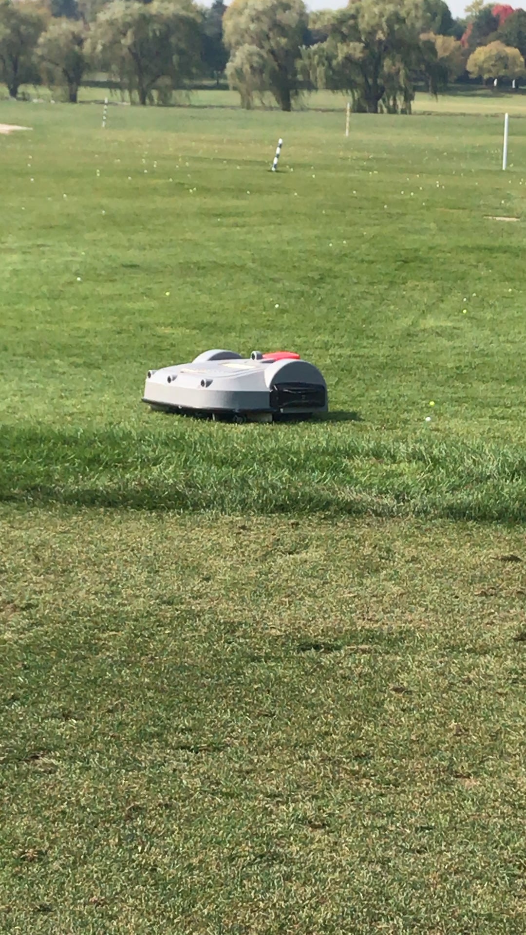 Saw the most interesting ball picker on the range today